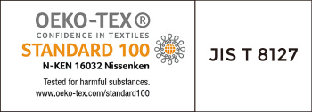 Ref Lite has obtained the safety standard not only in Japan but also overseas. Such as the Japan recognized JIS T 8127 for Japan High Visibility Safety Clothing Laboratory Standard and the international safety standard from OEKO-TEX®.